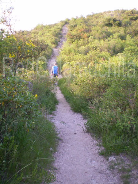 sendero en cerro de la virgen